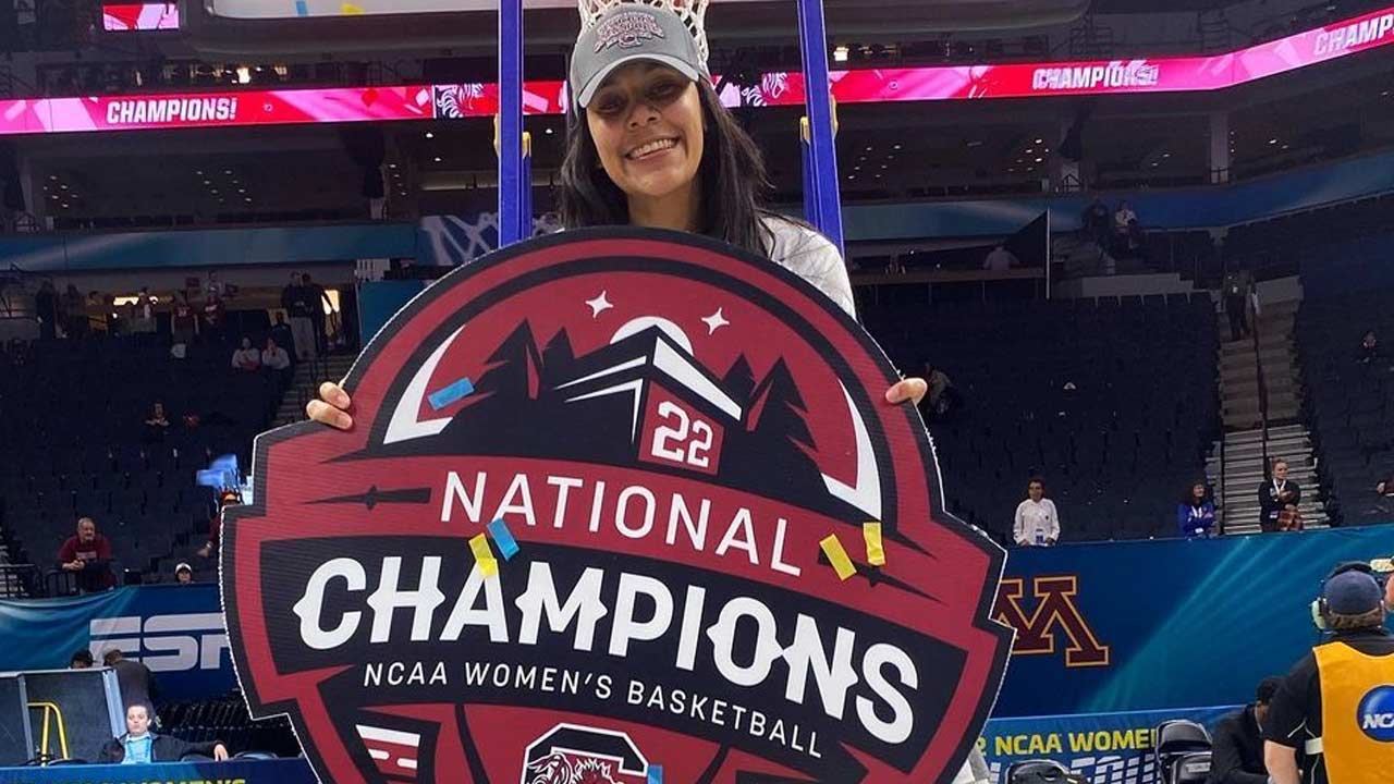 Kamilla Cardoso é campeã da NCAA com South Carolina