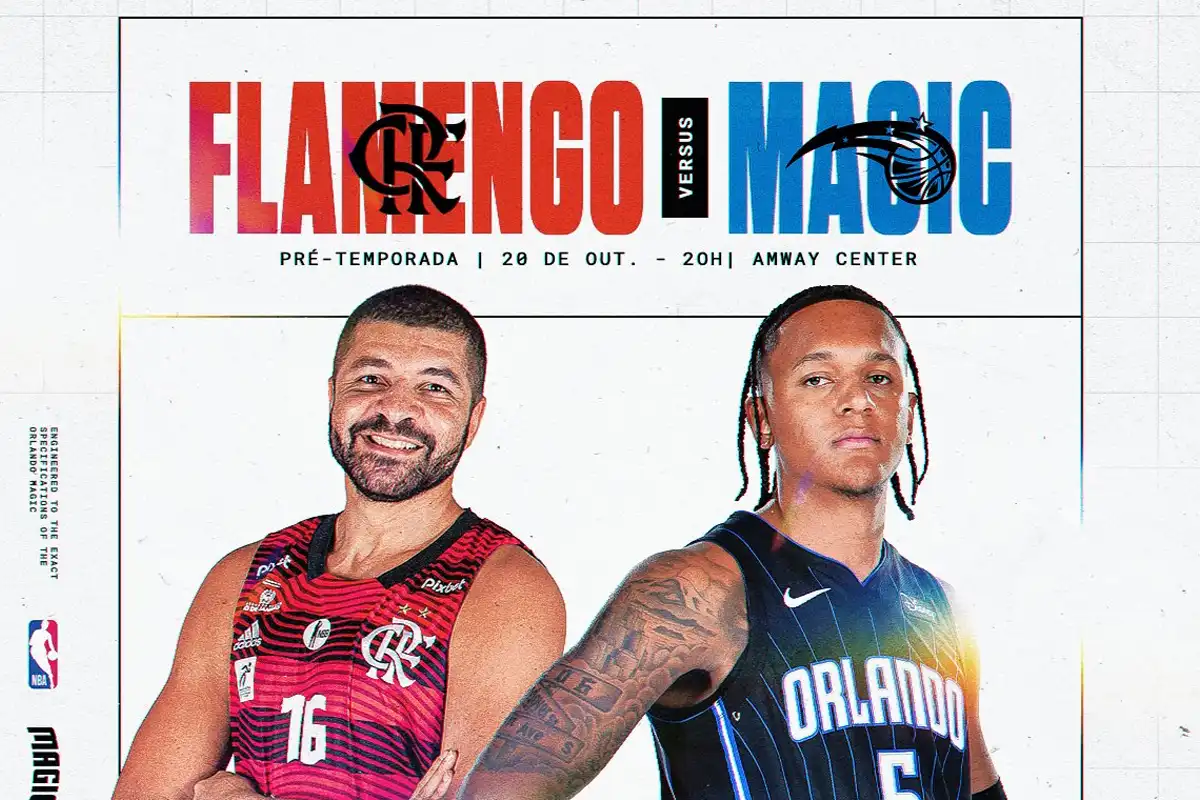 Pré-temporada do Orlando Magic terá jogo contra o Flamengo nos EUA