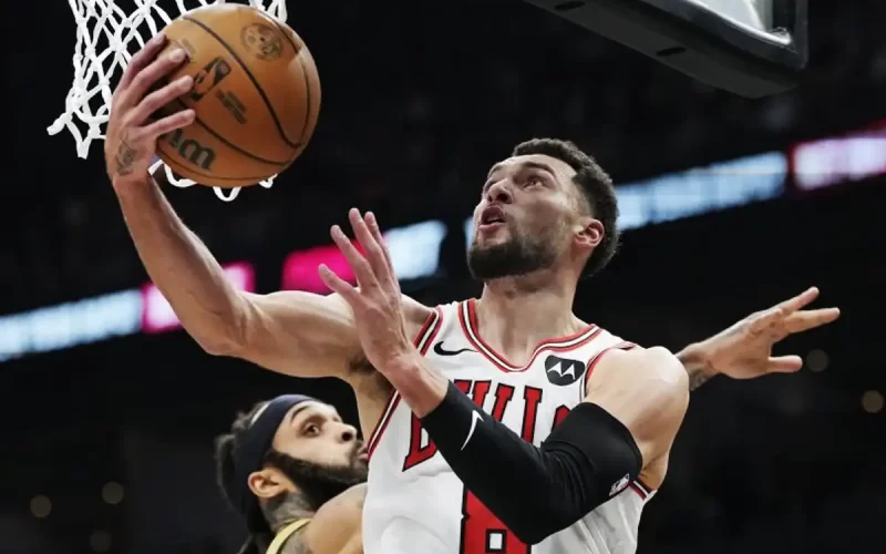 Zach LaVine melhora e força Bulls a repensar uma possível troca