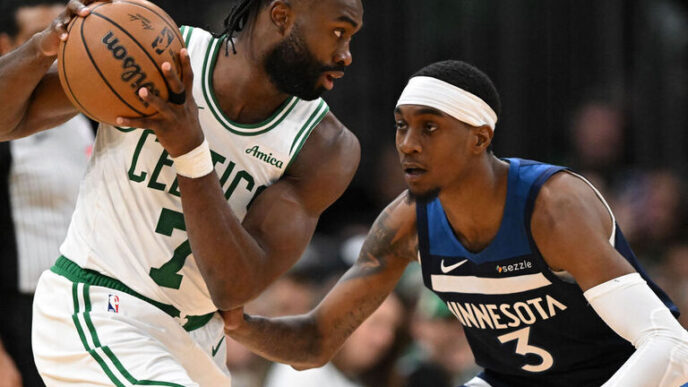 Celtics vencem Timberwolves com 29 pontos de Jaylen Brown