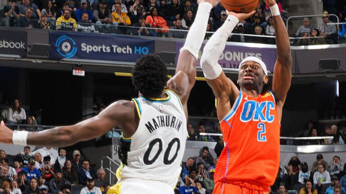 Shai tem noite de 45 pontos e Thunder bate Pacers na 9ª vitória seguida