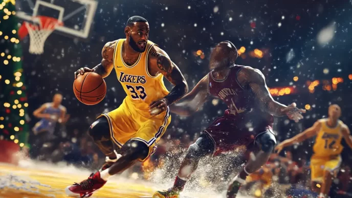 NBA recria icônica campanha de Natal: Jingle Hoops Regifted