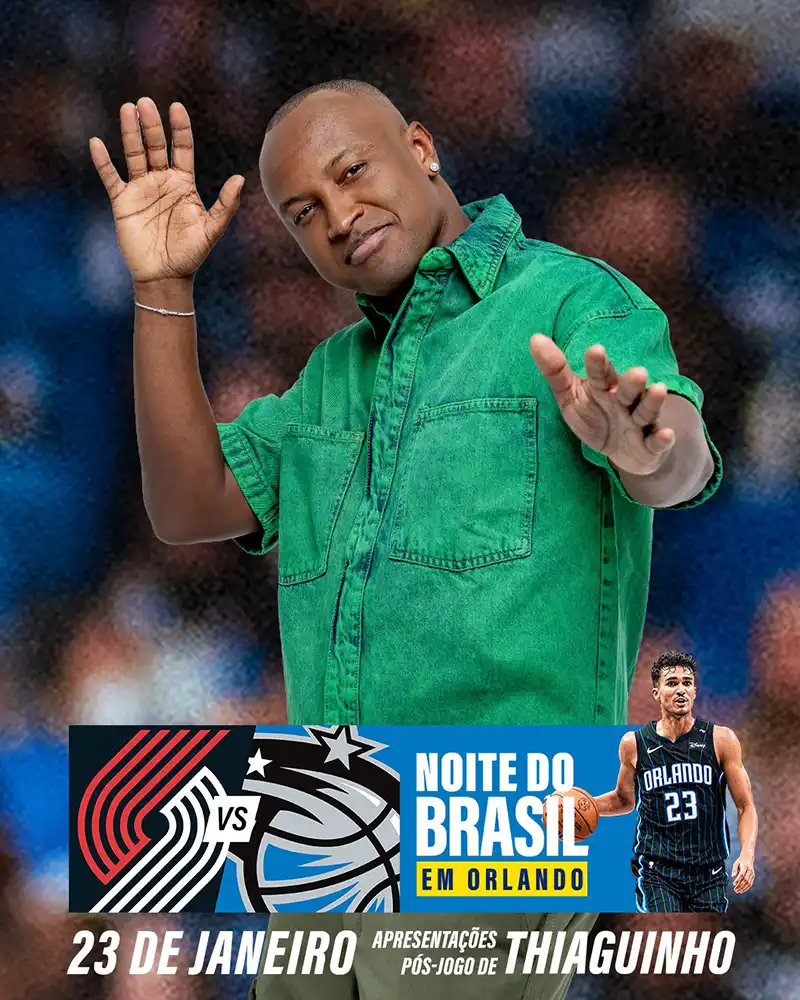 Orlando Magic faz "Brazil Night" com show do Thiaguinho